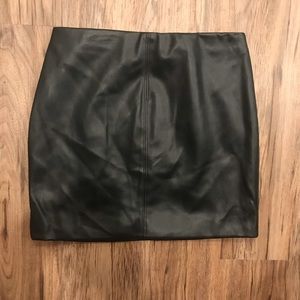 Hollister vegan leather skirt